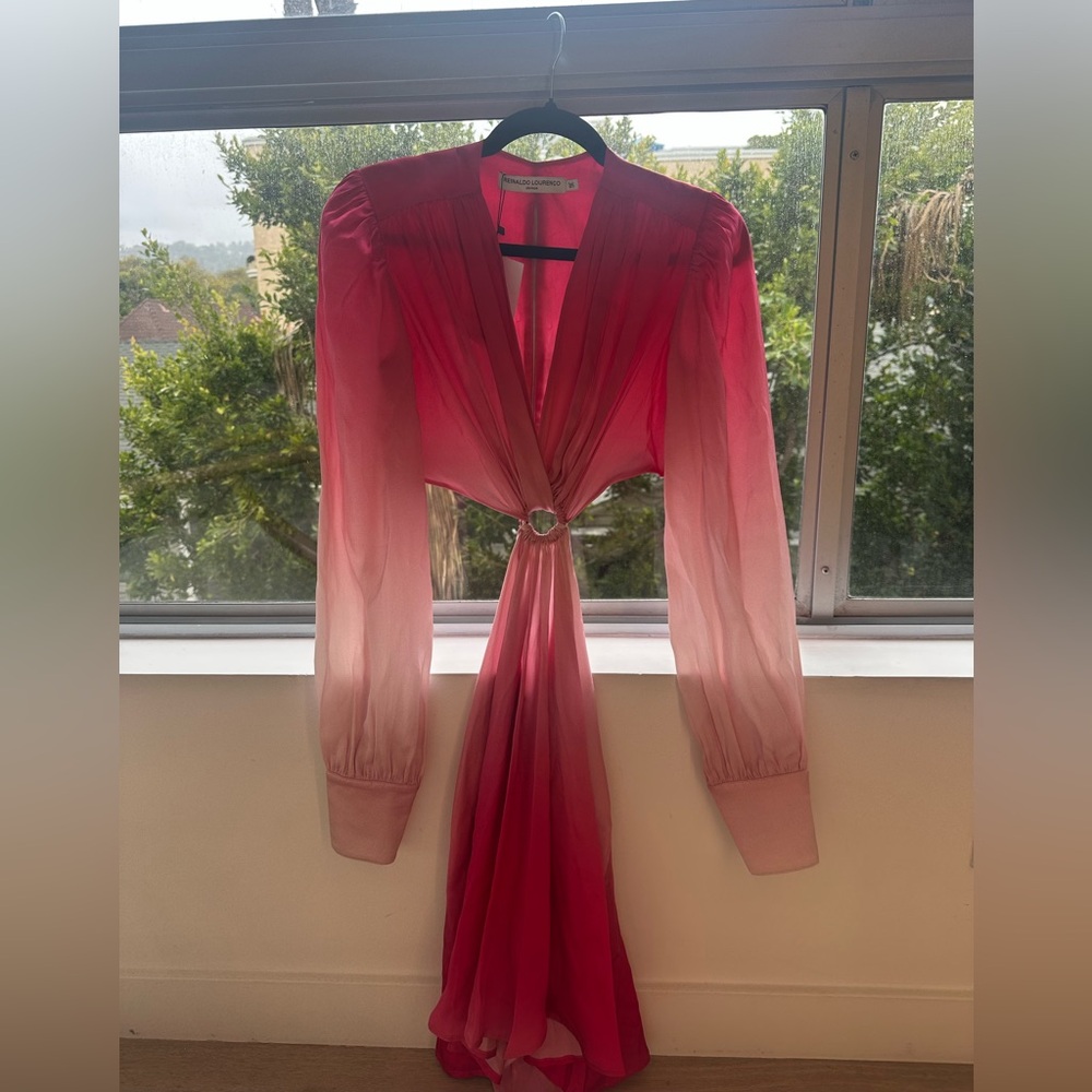 Reinaldo Lourenço Vibrant Pink Dress